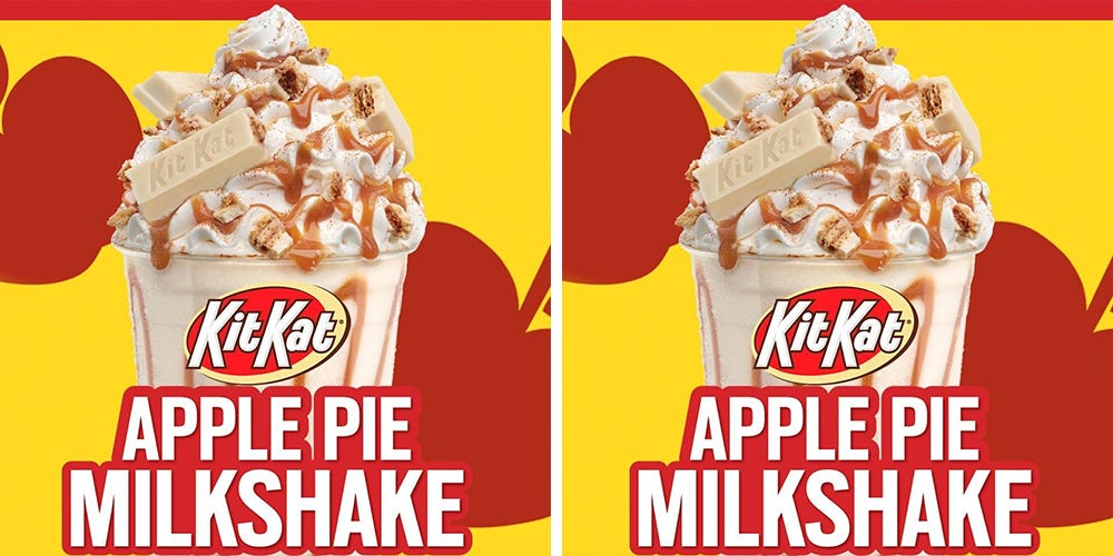 Hershey's Has a New Kit Kat Apple Pie Milkshake That's Drizzled With Caramel