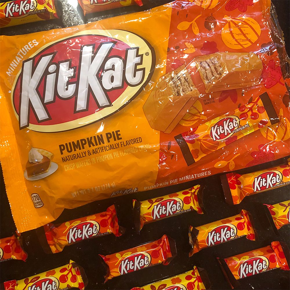 hershey's kit kat pumpkin pie halloween candy