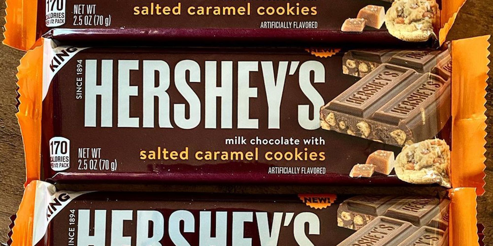 Hershey’s New Candy Bar Is Mixed With Salted Caramel Cookie Pieces