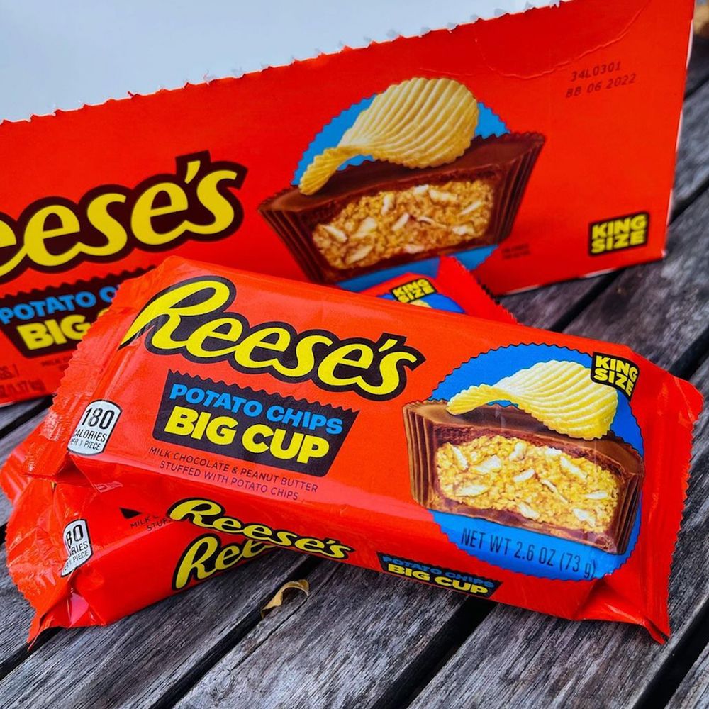 hershey's reese's potato chips big cup
