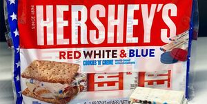 hershey's red, white, and blue cookies 'n' creme bar