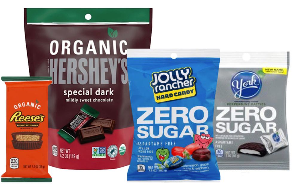 the hershey co zero sugar and organic chocolate candy