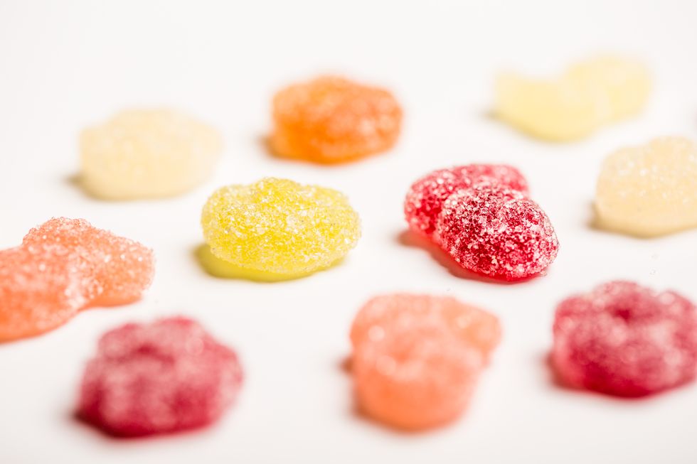 Gumdrop, Food, Pastille, Gummi candy, Sweetness, Turkish delight, Confectionery, Candy, Candied fruit, Cuisine, 