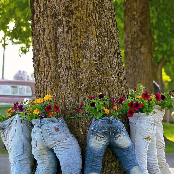 Plants In Pants Is the Brilliant Flower Trend You Never Knew About