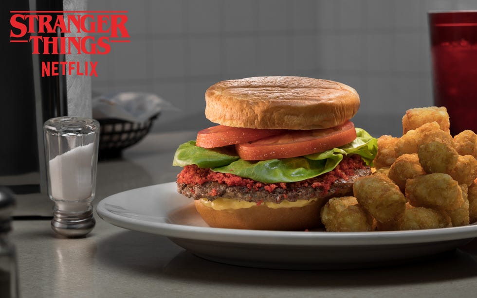 Dish, Food, Cuisine, Hamburger, Breakfast sandwich, Ingredient, Fast food, Veggie burger, Patty, Buffalo burger, 