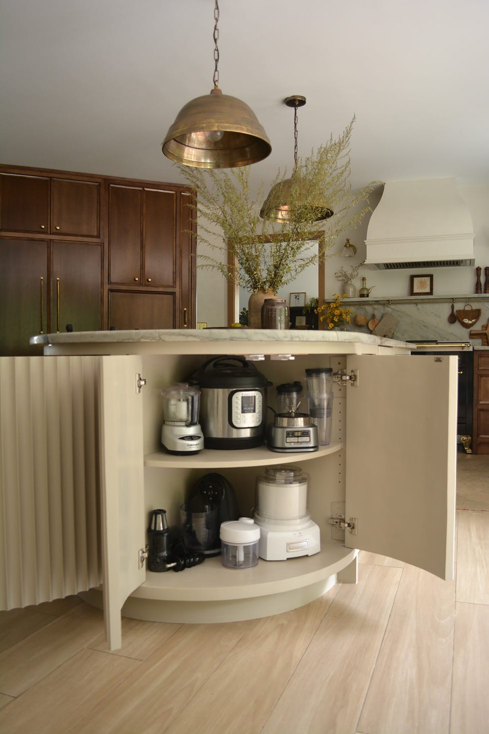 small kitchen island with storage