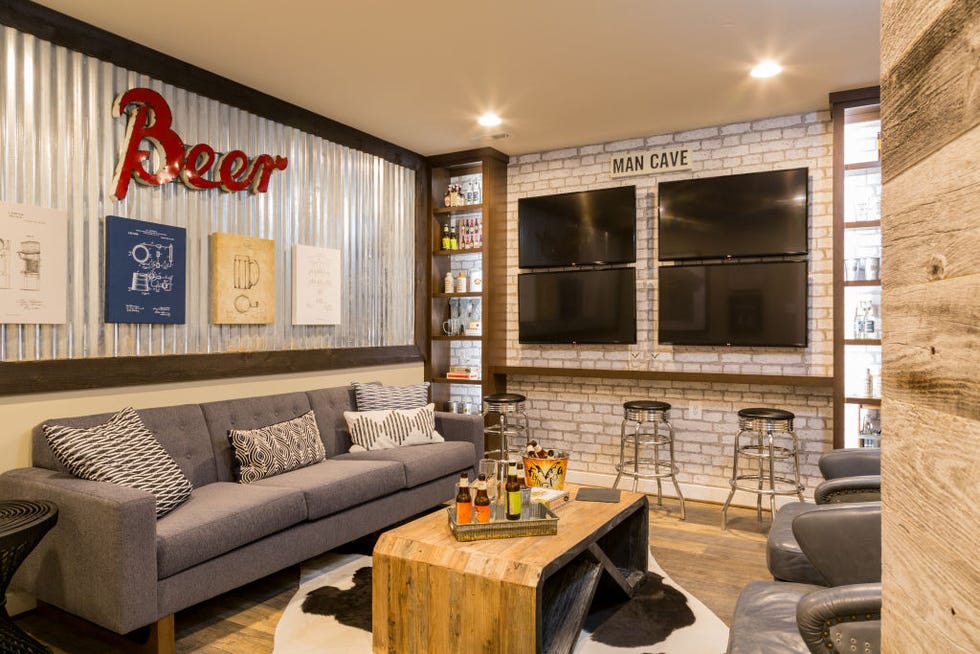 Small Basement Man Cave - Photos & Ideas