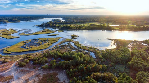 High above Lynnhaven Inlet - Virginia Beach, Virginia high above lynnhaven inlet virginia beach, virginia