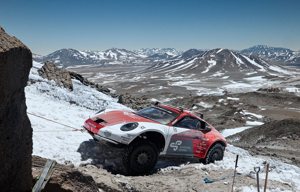 porsche 911 carrera 4s high altitude adventure in chile