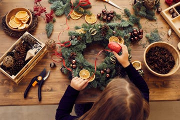 royal christmas wreath tutorial