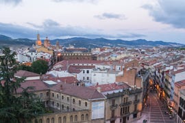 a high angle view point of pamplona spain