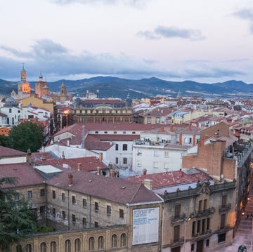 A High Angle View Point of Pamplona Spain a high angle view point of pamplona spain