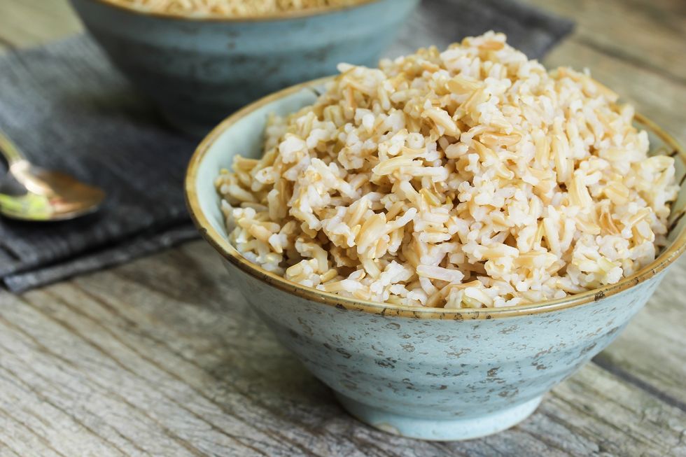 high calorie foods brown rice