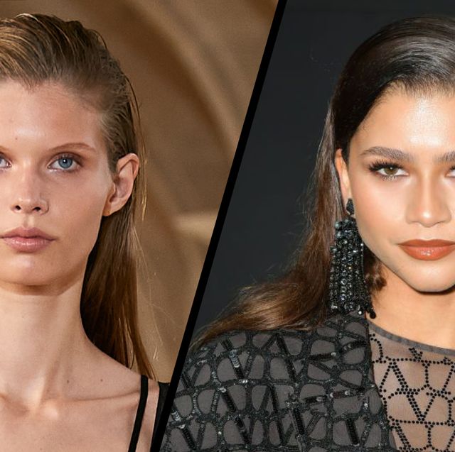 highgloss hair is fashion week’s standout style