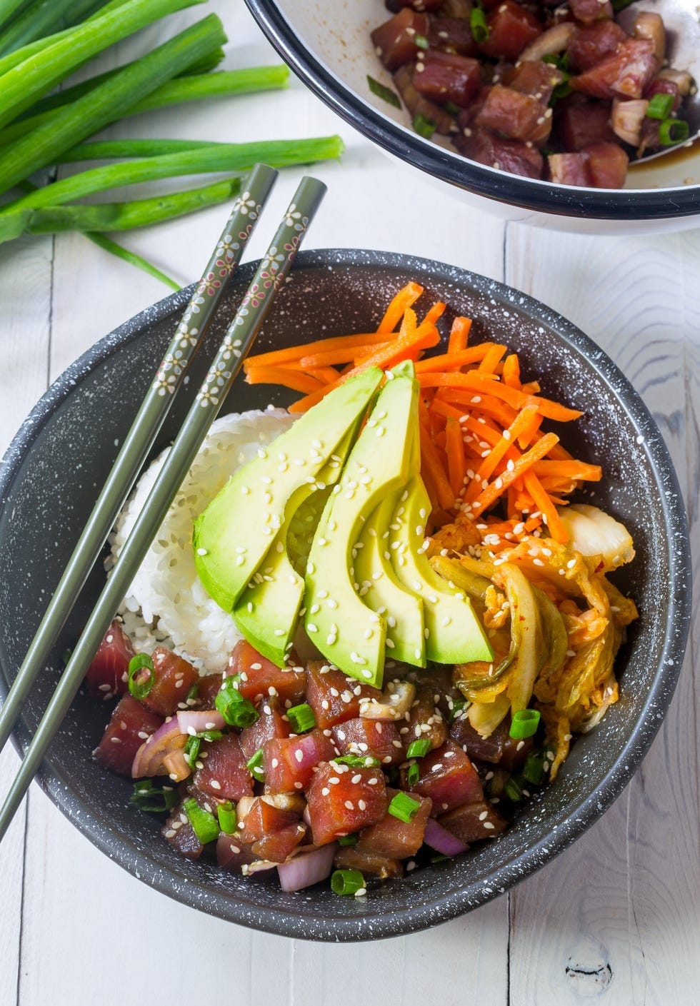 high protein dinner poke bowls