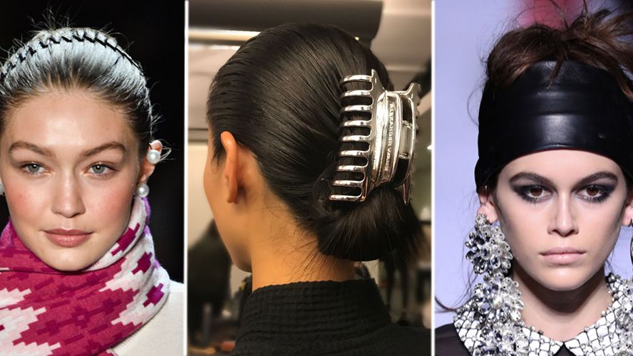 gravid triathlon søsyge High school hair accessories are now high fashion - NYFW AW18 hair trends