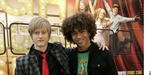 Chad and Ryan from High School Musical standing next to each other