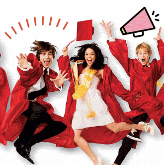 Poster promocional de la película 'High School Musical 3'