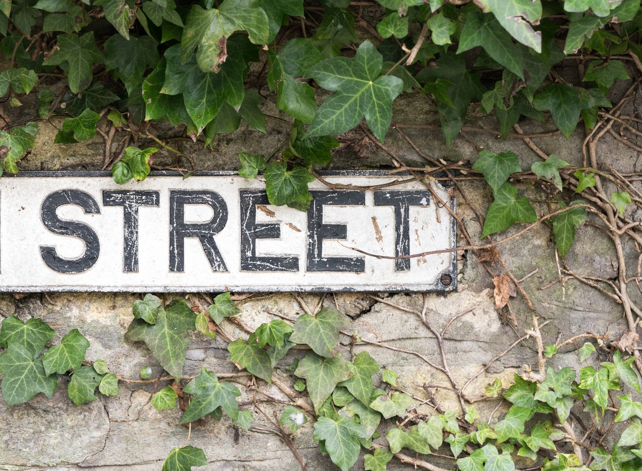 High Street sign in England