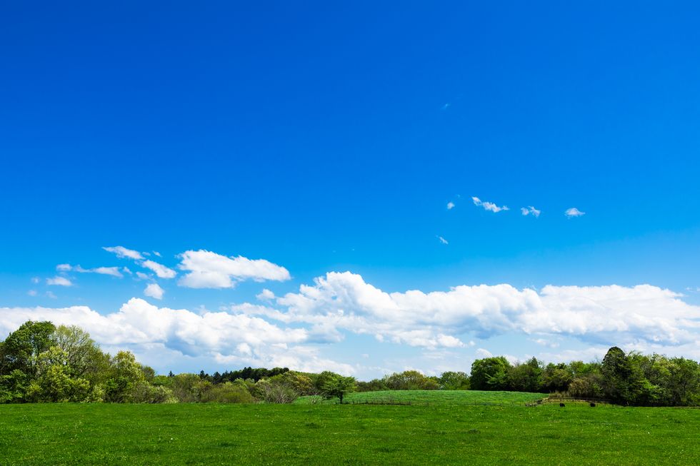 highland ranch landscape under the blue sky４
