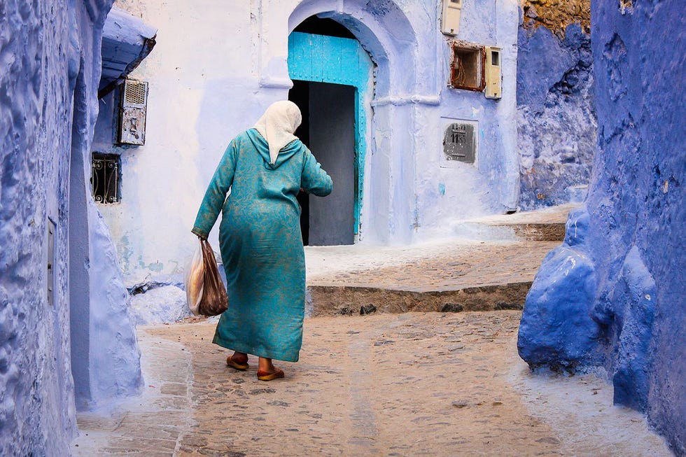 De blauwe straten van Chefchaouen