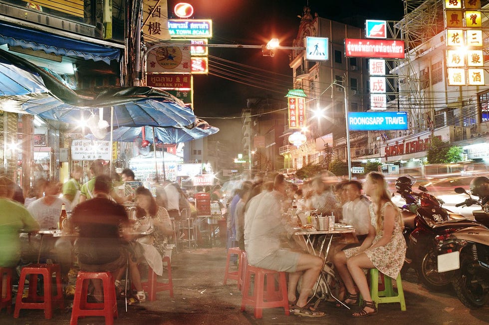 Eten op straat in Bangkok