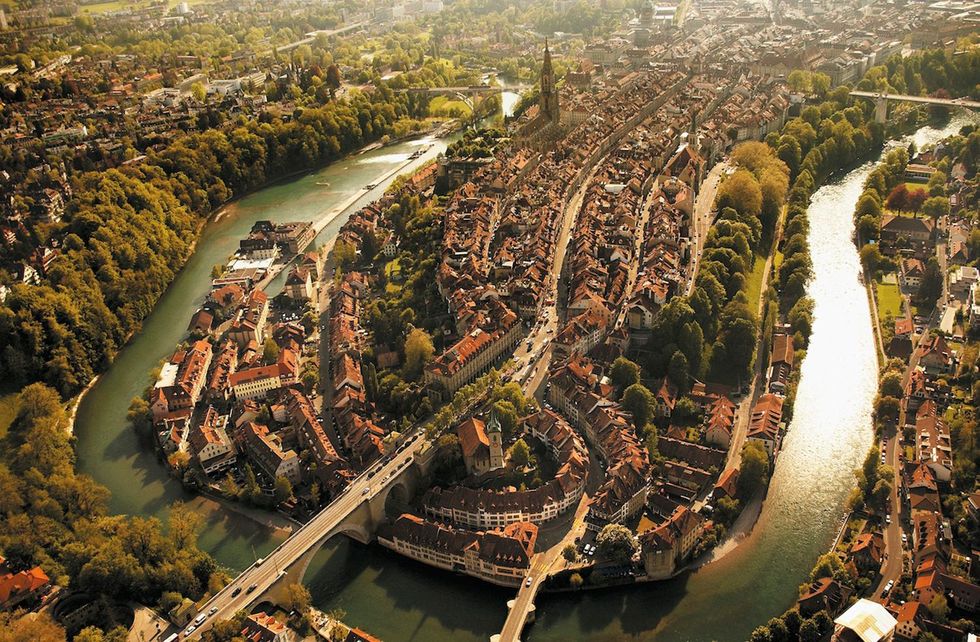De oude binnenstad van Bern