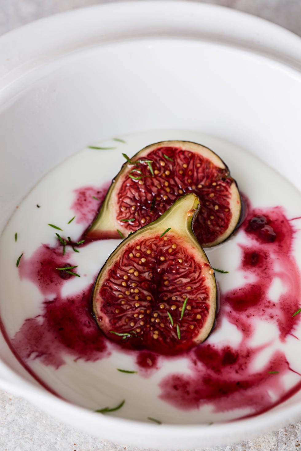 Higos glaseados con yogur
