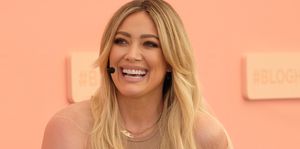 hilary duff is toned in a swimsuit on wh australia cover photo