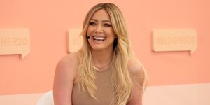 hilary duff is toned in a swimsuit on wh australia cover photo