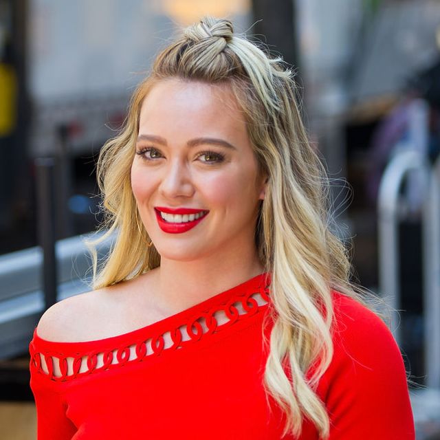 Hilary Duff on the set of "Younger"