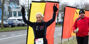 hilde dosogne loopt elke dag marathon belgie