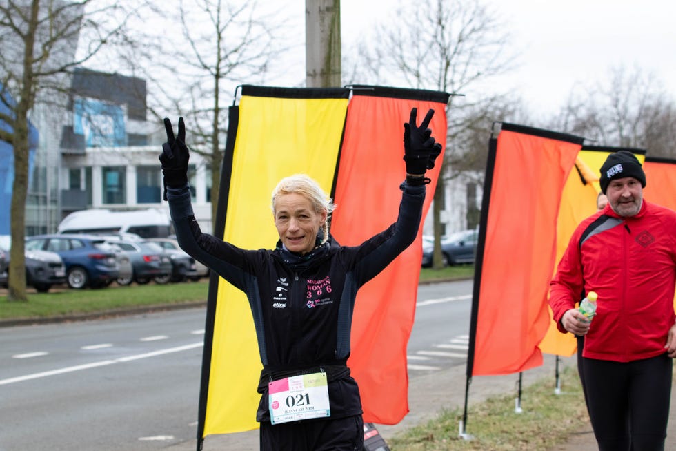 hilde dosogne loopt elke dag marathon belgie