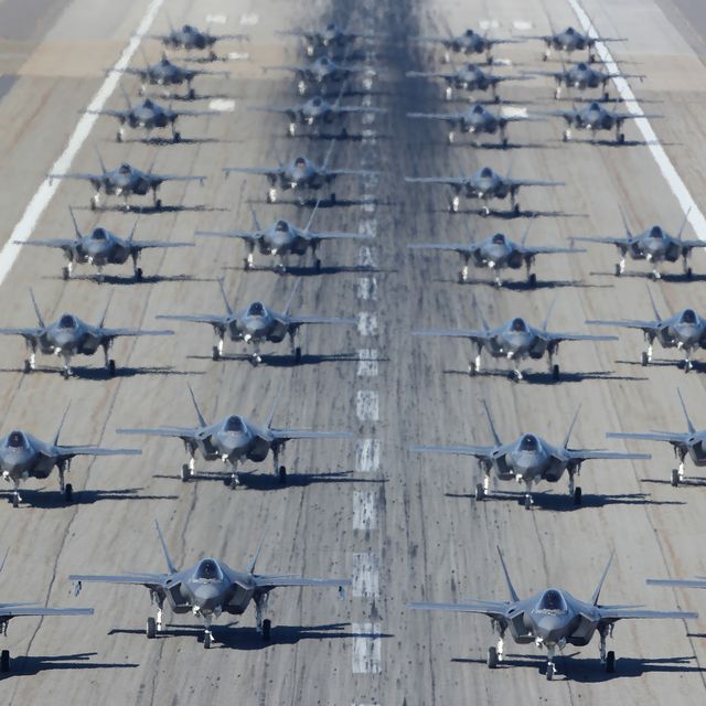 hill air force base's fighter wings fly dozens of f 35a fighters in combat exercise in utah