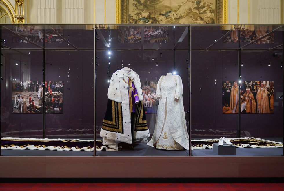 coronation display at buckingham palace