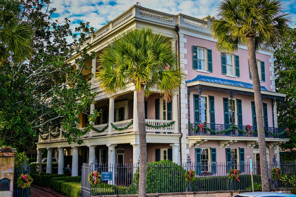 Historic Edmondston Alston House along the Battery Charleston SC