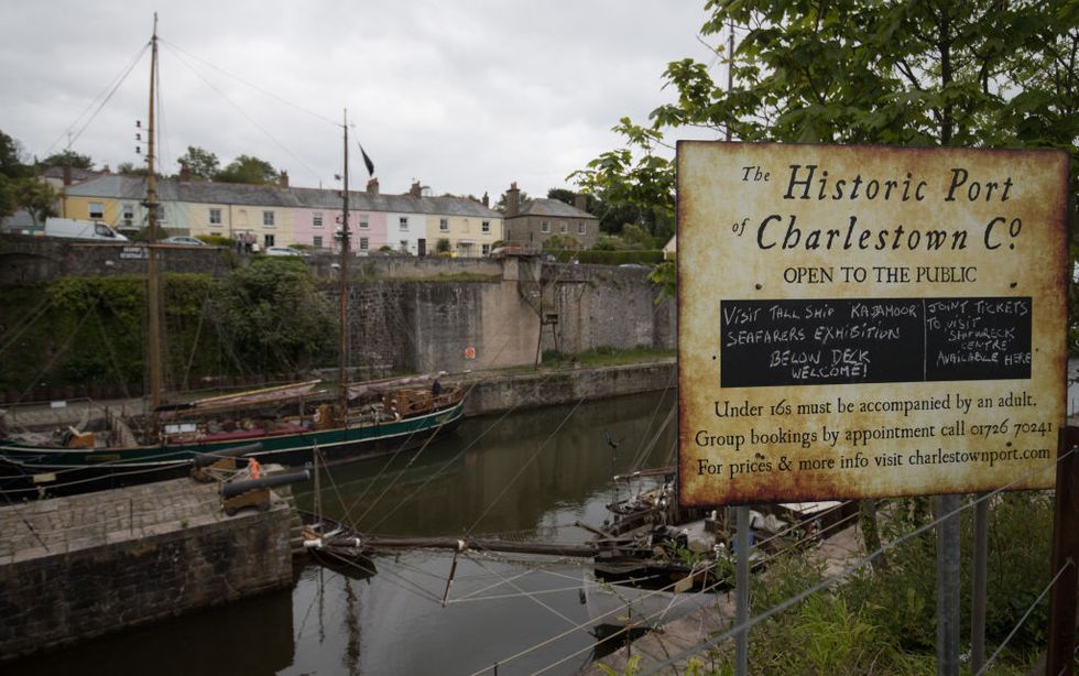 Historic harbour at Charlestown near St Austell