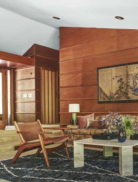 in a midcentury home, you might encounter wood paneling that evokes the natural world outside and is actually worth preserving