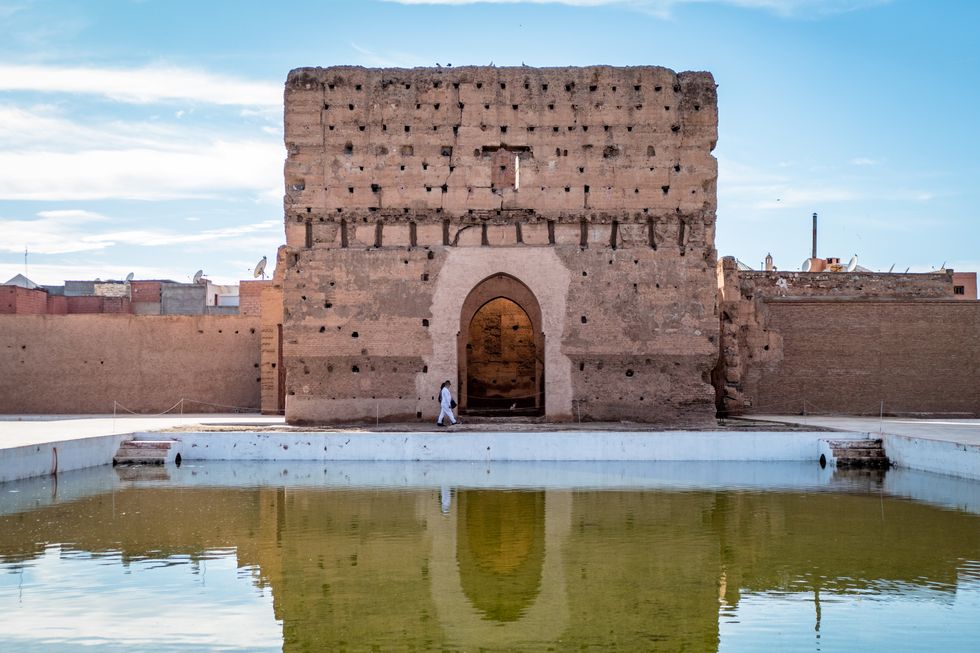 historic site of el badi palace in marrakesh morocco