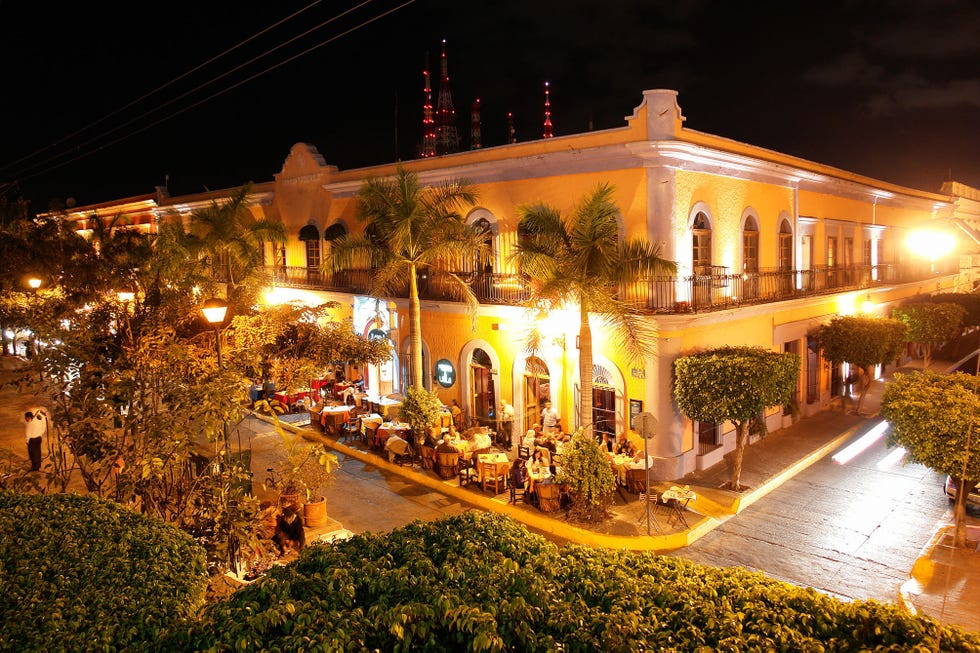 historical district aerial view