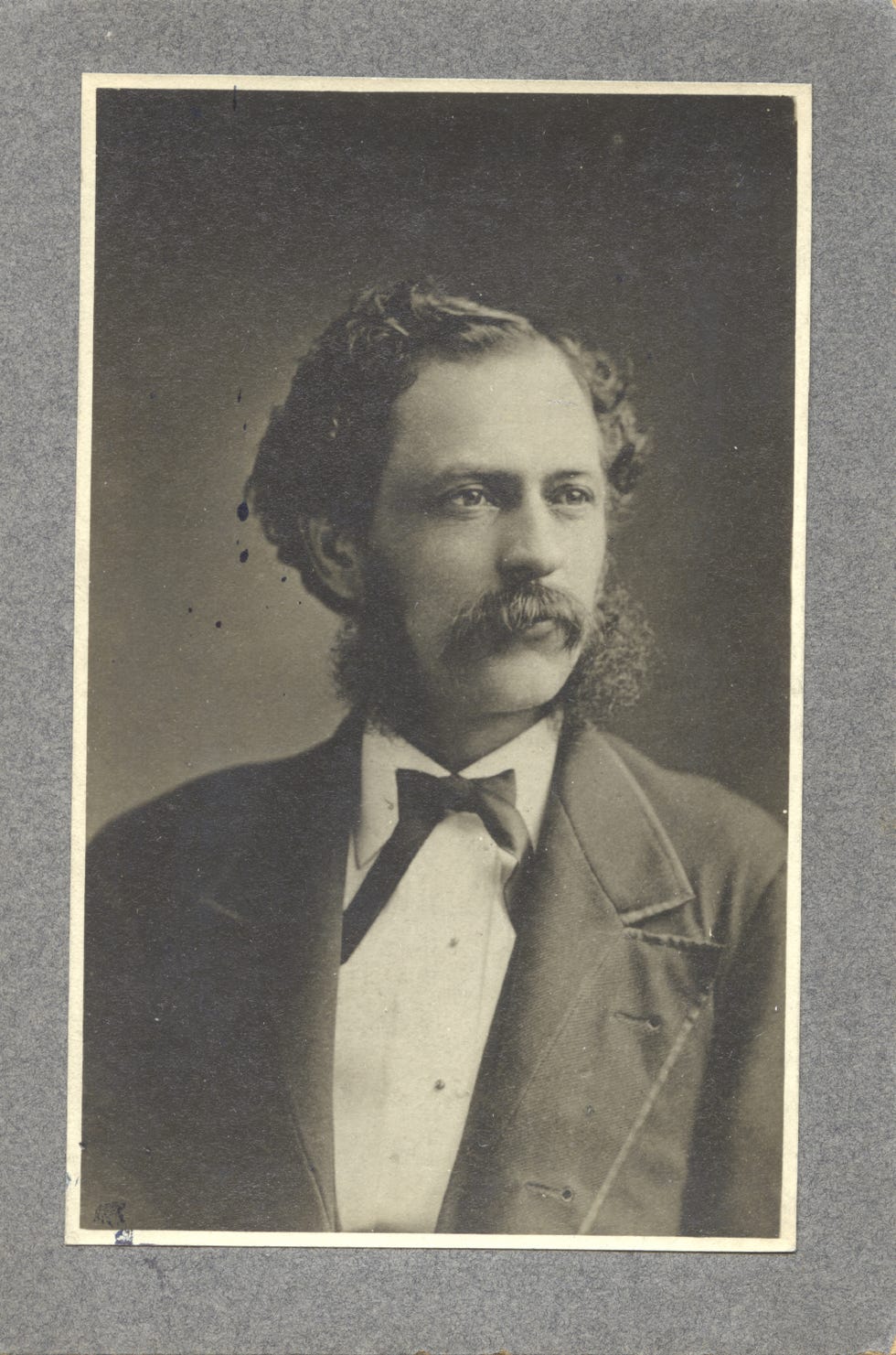 Photograph, Moustache, Hairstyle, Snapshot, Portrait, Forehead, Vintage clothing, Facial hair, Self-portrait, Retro style, 