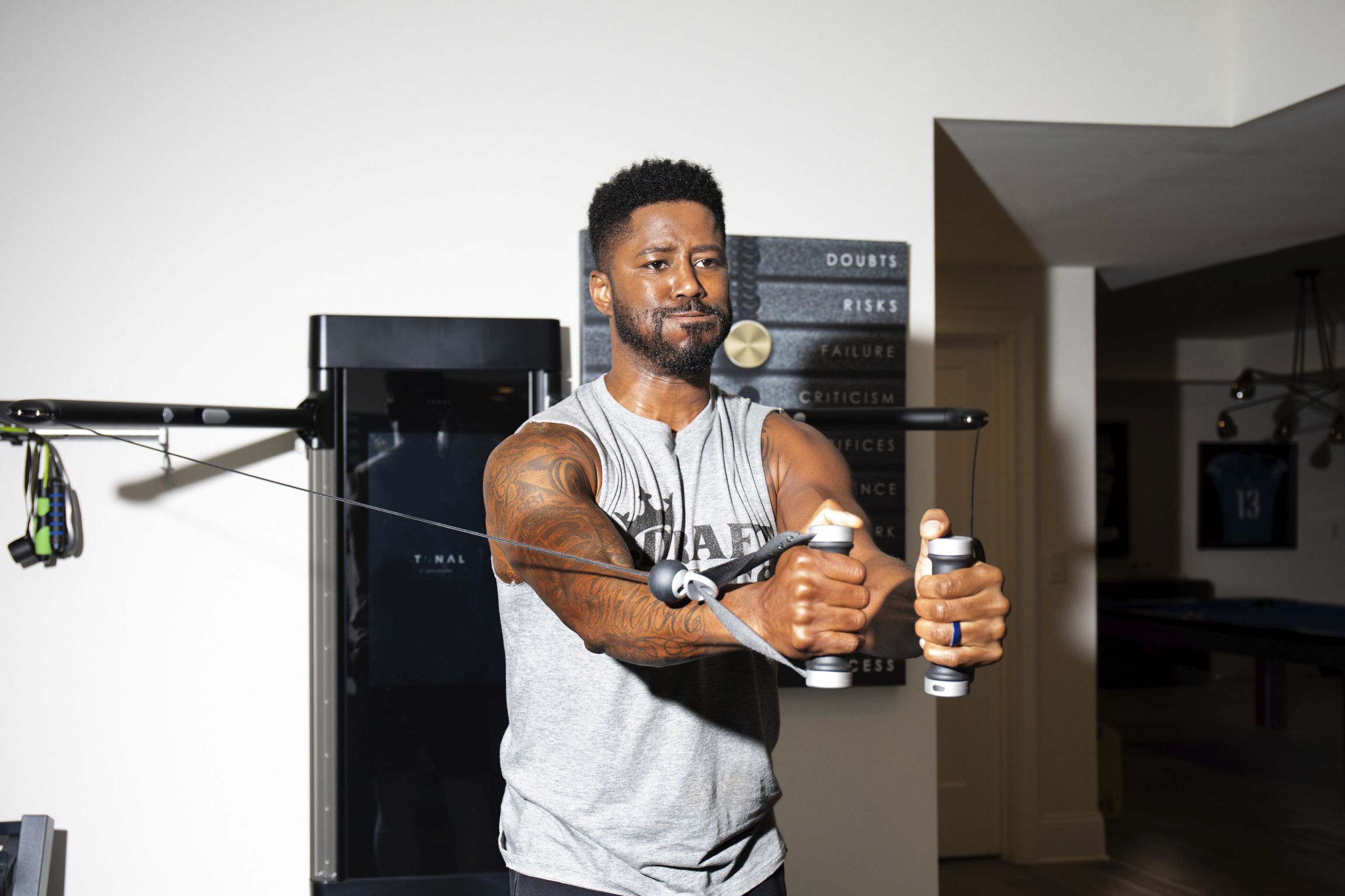 CBS' Nate Burleson Shares His Home Training Workout Routine