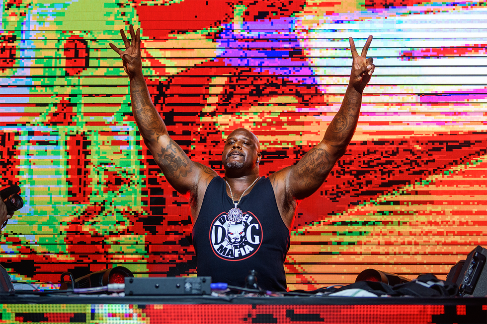 miami, fl   january 31  shaquille o'neal also known by his stage name dj diesel performs onstage during shaq's fun house at mana wynwood convention center on january 31, 2020 in miami, florida  photo by jason koernergetty images