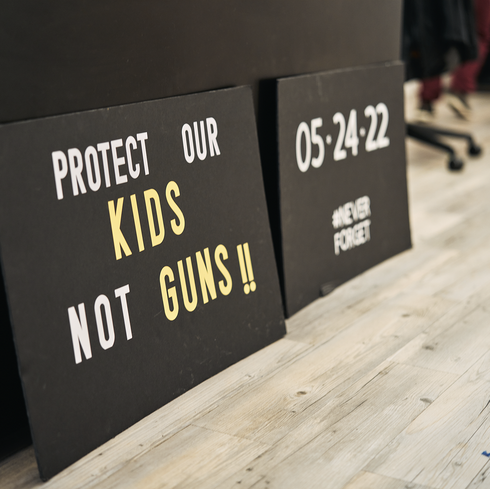 protect our kids not guns sign