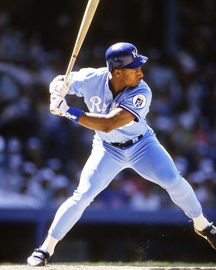 new york circa 1987 bo jackson 16 of the kansas city royals bats against the new york yankees during an major league baseball game circa 1987 at yankee stadium in the bronx borough of new york city jackson played for the royals from 1986 90