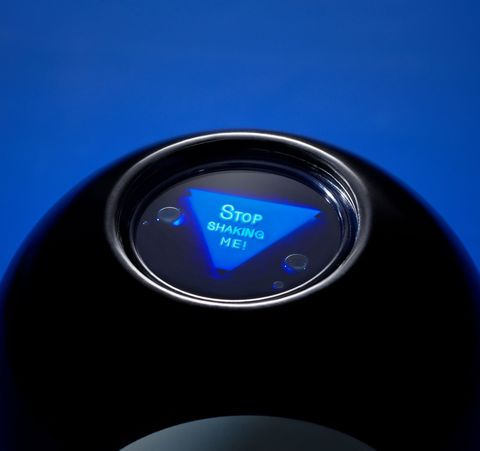 magic 8 ball with stop shaking me readout