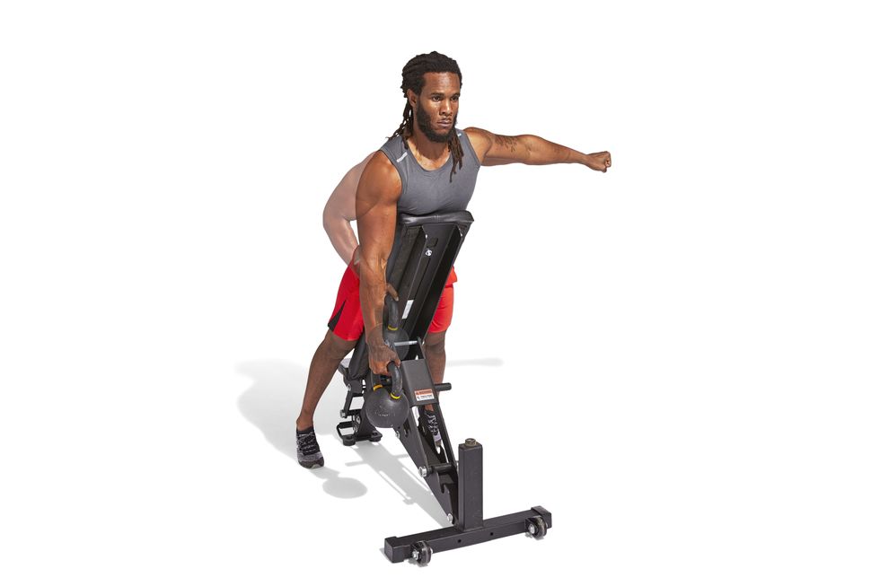 whole body muscle moves workout by marcus filly and ebenezer samuel, cscssingle arm incline row