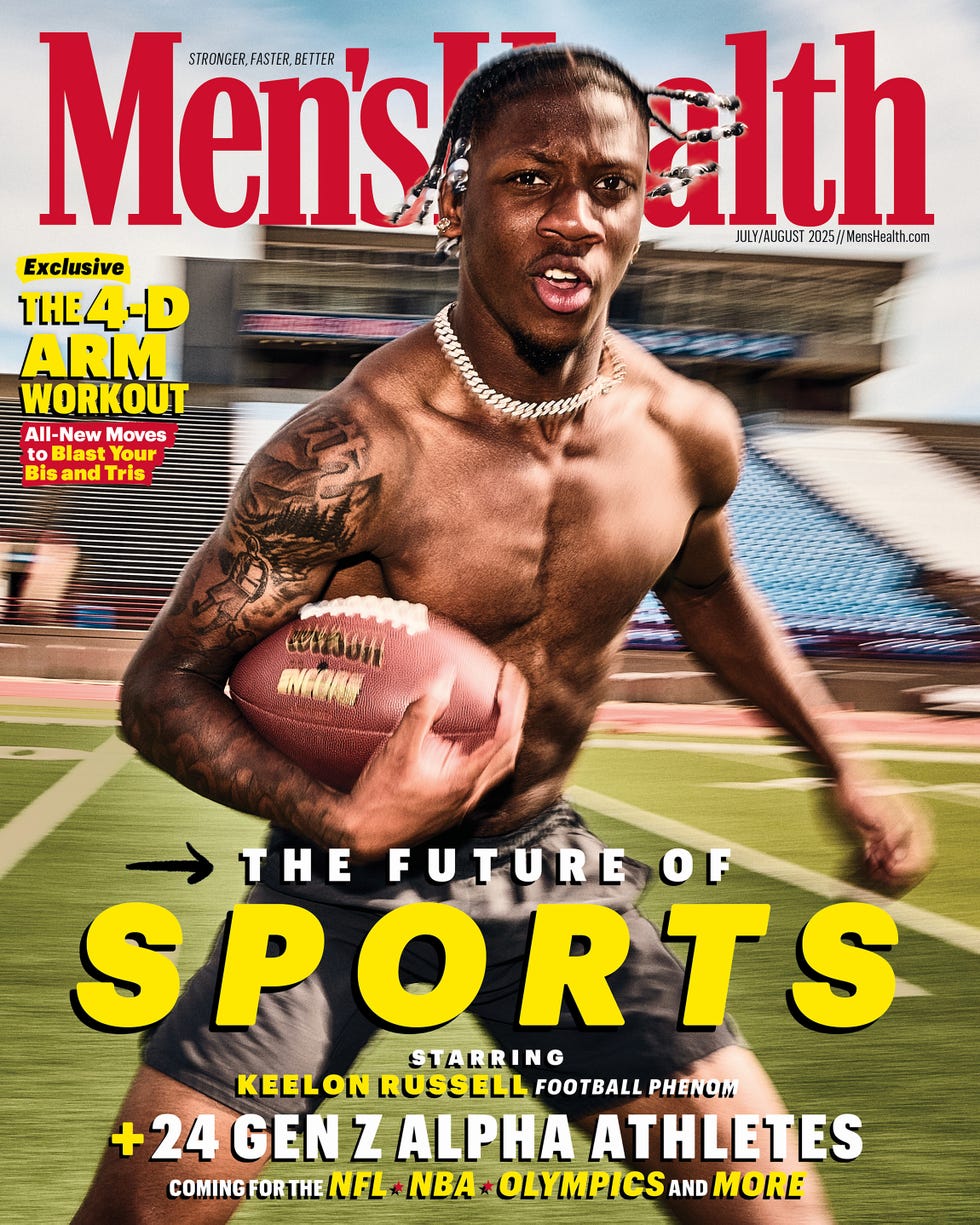 keelon russell mens health july august 2025 cover