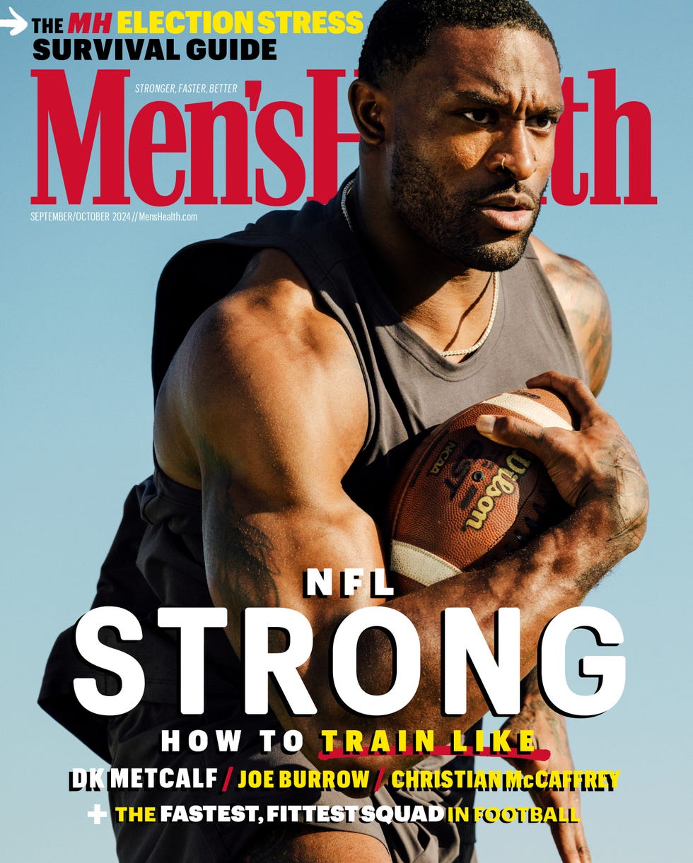 dk metcalf mens health september october 2024 cover nfl strong