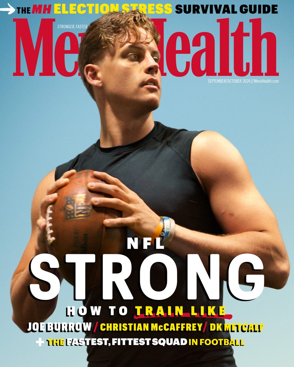 joe burrow mens health september october 2024 cover nfl strong